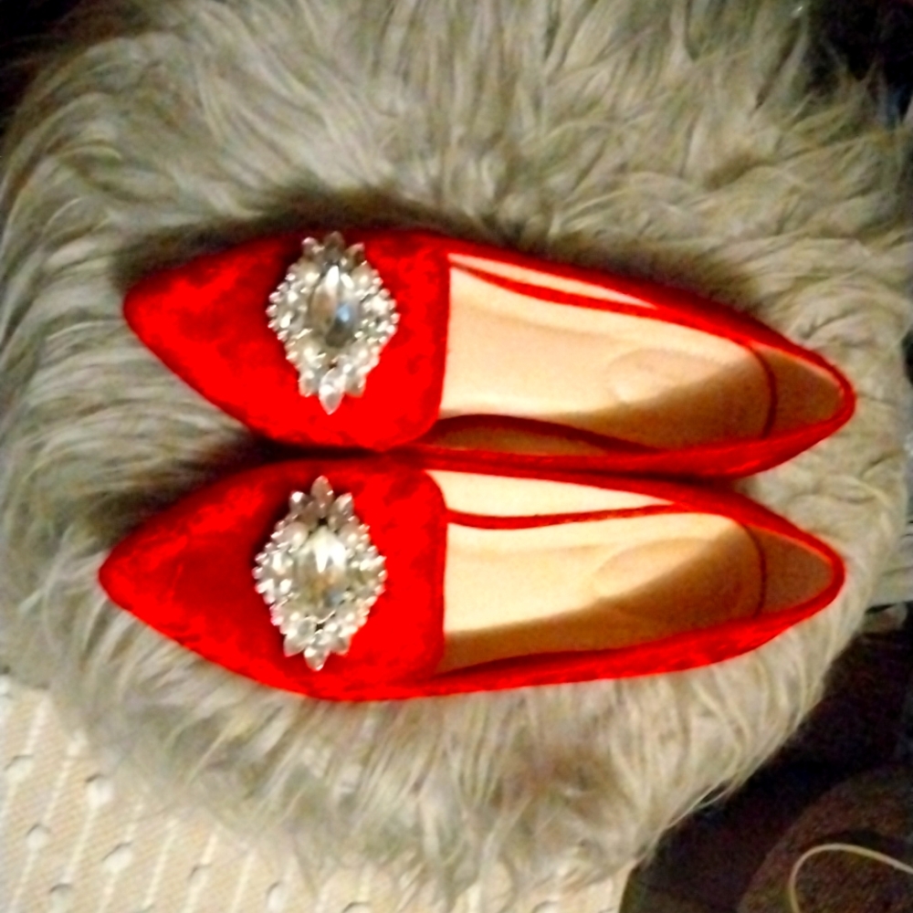 Ruby Red flats
